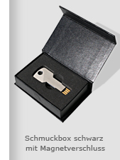 USB-Key, USB-Schlüssel Kartonbox, Schmuckbox mit Magnetverschluss