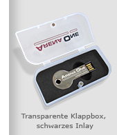 USB-Key, USB-Schlüssel Transparentbox