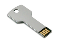 USB Schlüssel in Silber